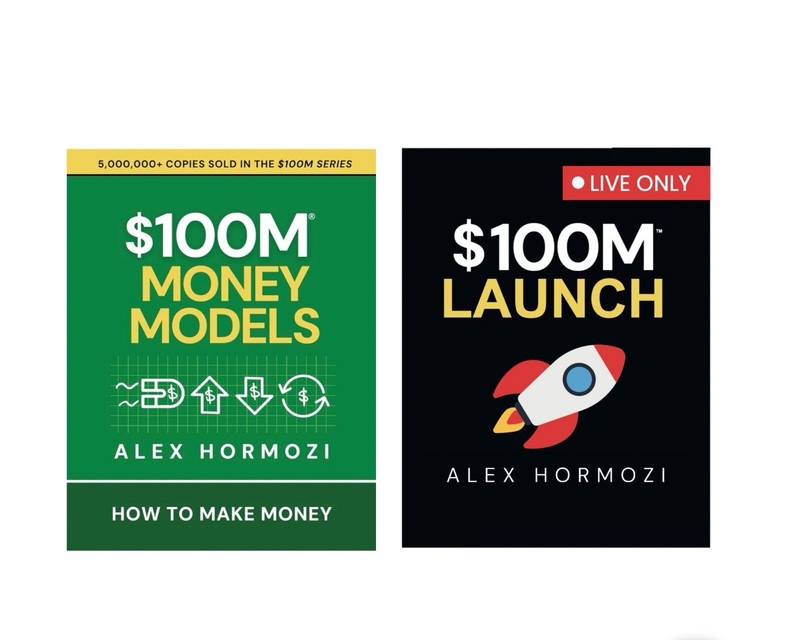 $100M Money Models by Alex Hormozi + The Exclusive $100M Launch Black Book.(New)