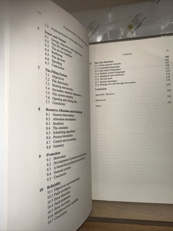 Fundamentals of Operating Systems, Lisyer, 1985, TPB, Ex Library gallery