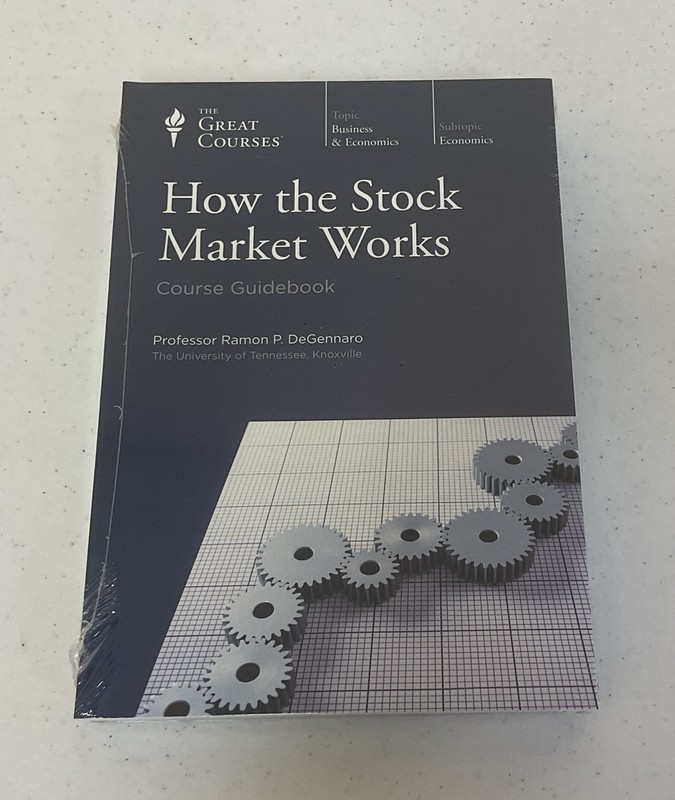 NEW, THE GREAT COURSES HOW THE STOCK MARKET WORKS DVD & GUIDEBOOK, FREE SHIPPING