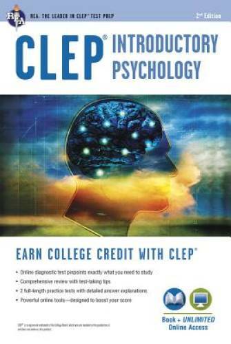 CLEPÂ® Introductory Psychology Book + Online (CLEP Test Preparation) – GOOD
