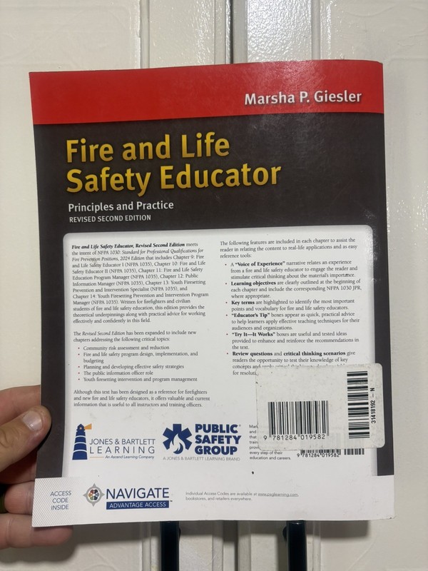 Fire And Life Safety Educator principles and practice revised second edition