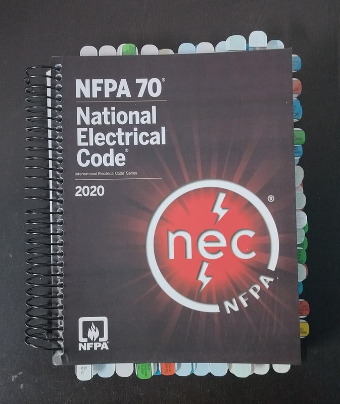 Tabbed & Highlighted : NFPA 70, National Electrical Code : 2020 Spiralbound gallery