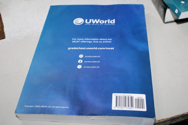 MCAT Biology 2025-2026 by UWorld (2024, Trade Paperback) gallery