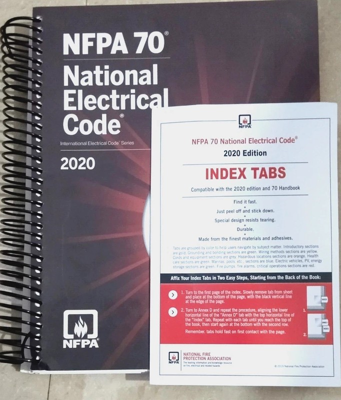 NFPA 70 National Electrical Code 2020 Edition Spiral + Index Tab gallery