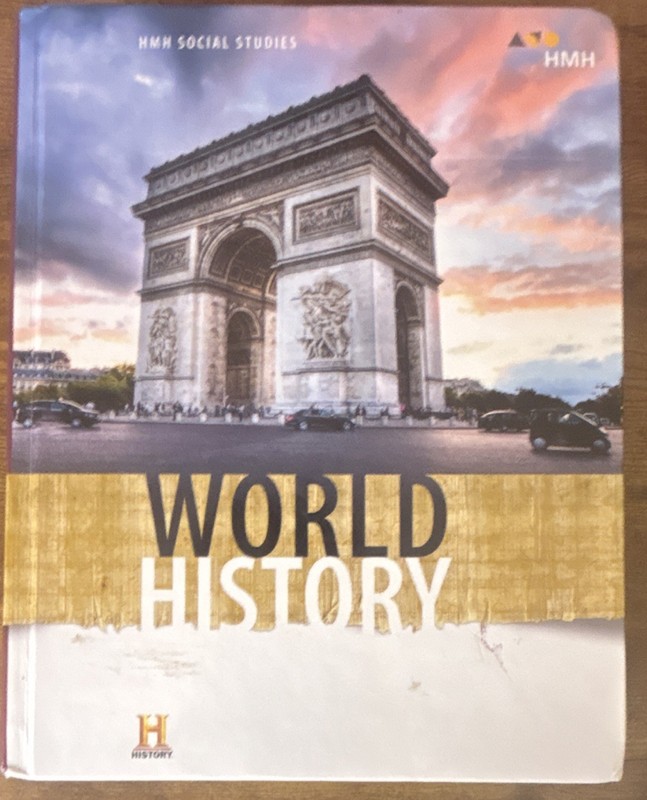 HMH Social Studies World History 2018 Hardcover Textbook High School English