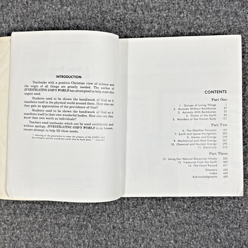 A Beka Book Science Investigating God's World Vintage 1977 gallery