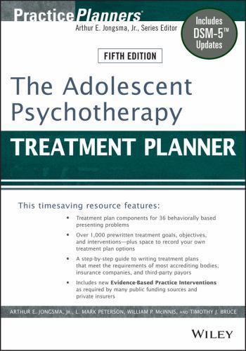 Practiceplanners Ser.: Adolescent Psychotherapy Treatment Planner : BRAND NEW