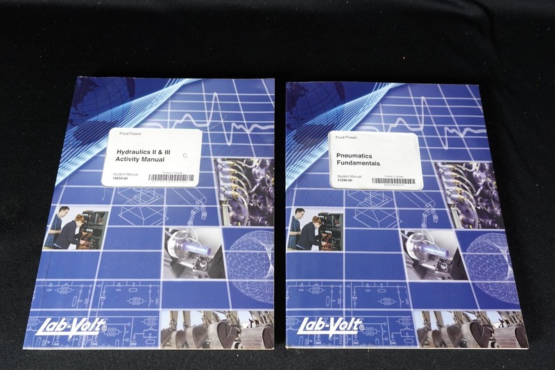Pair 2000 Lab-Volt Fluid Power Books Pneumatics Fundamentals Hydraulics II & III