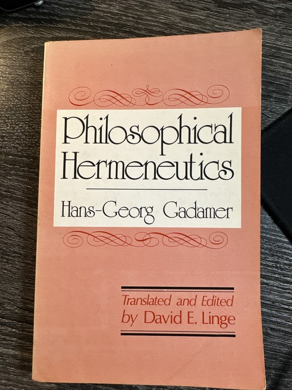 Philosophical Hermeneutics