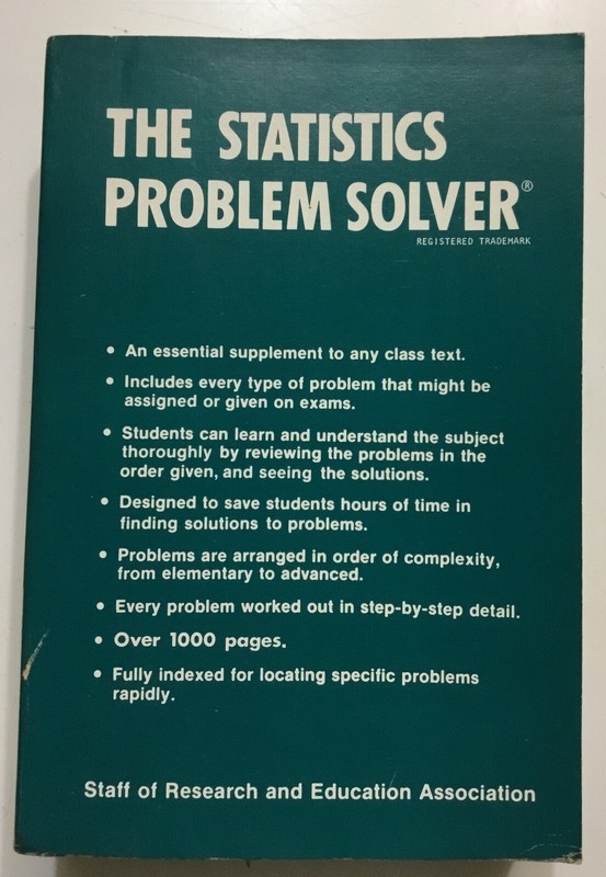 The Statistics Problem Solver: An essential supplement with over 1000 pages