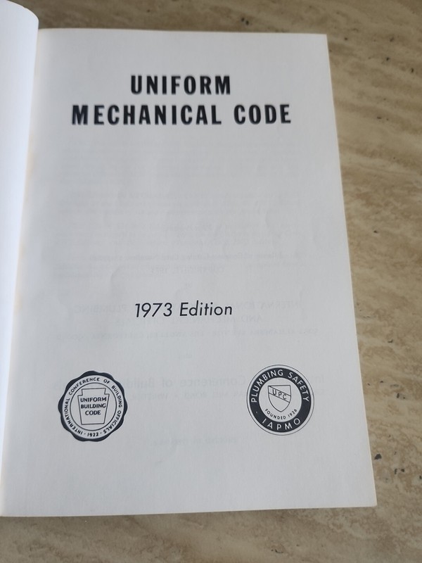 Vintage Uniform Mechanical Code 1973-International Assoc of Plumbing & Mech Off gallery