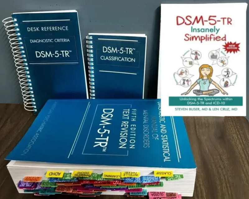 DSM 5 TR + Index tab, Desk Reference Spiral, Classification & DSM SIMPLIFIED US gallery