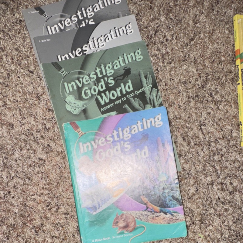 Investigating God’s World Science Textbook & Answer Key Set A Beka Book Series