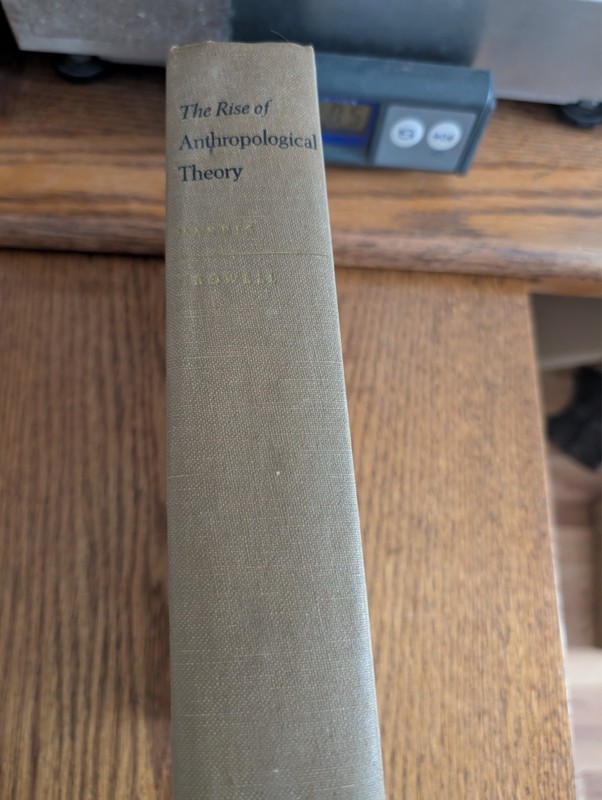 The Rise of Anthropological Theory by Marvin Harris -1968