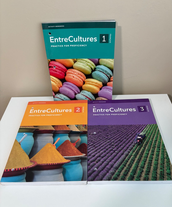 EntreCultures Francais Practice for proficiency 1, 2 & 3 set Activity workbook