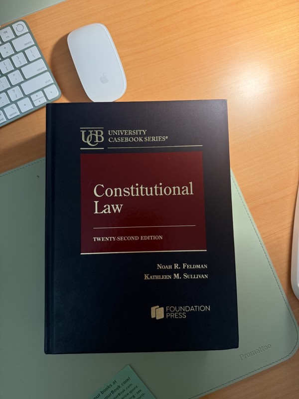 Constitutional Law – Hardcover, by Feldman Noah; Sullivan – 2025 (22nd Edition)