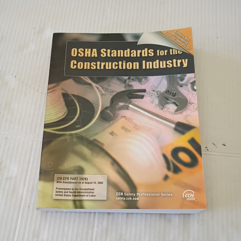 OSHA Standards for the Construction Industry Paperback CCH Editor 2002