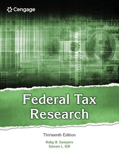 Federal Tax Research by Sawyers