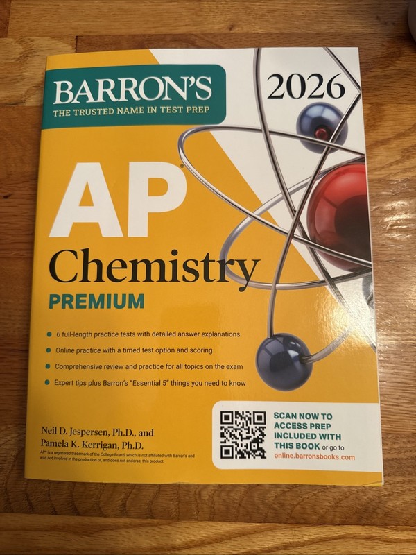Barron’s AP Chemistry Premium, 2026, by Jespersen Ph.D. Neil – Brand New