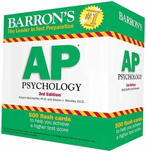 Barron’s AP Psychology Flash – Cards, by McEntarffer Ph.D. Robert; – Very Good
