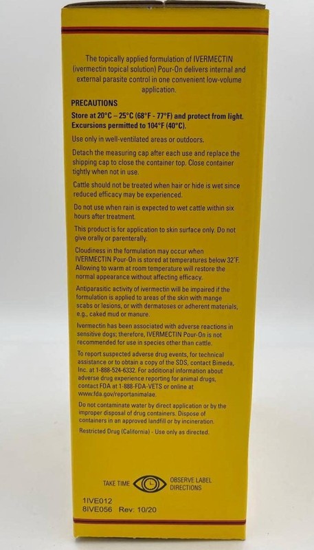 Ivermect 1000 mL Pour-On - Safe and Fast Treatment for Cattle Parasites gallery