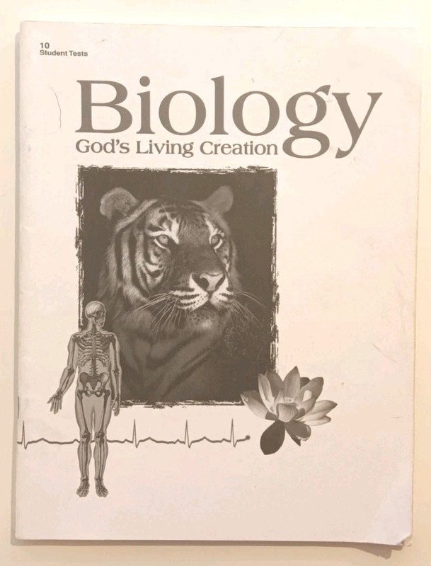 A Beka Biology God’s Living Creation Tests Homeschool Science Curriculum 2004