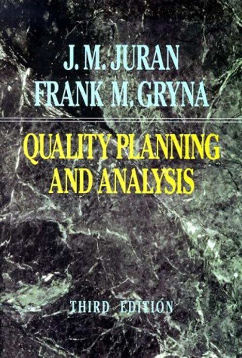 Quality Planning and Analysis Hardcover Joseph M., Gryna, Frank M