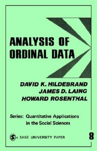 Analysis Of Ordinal Data