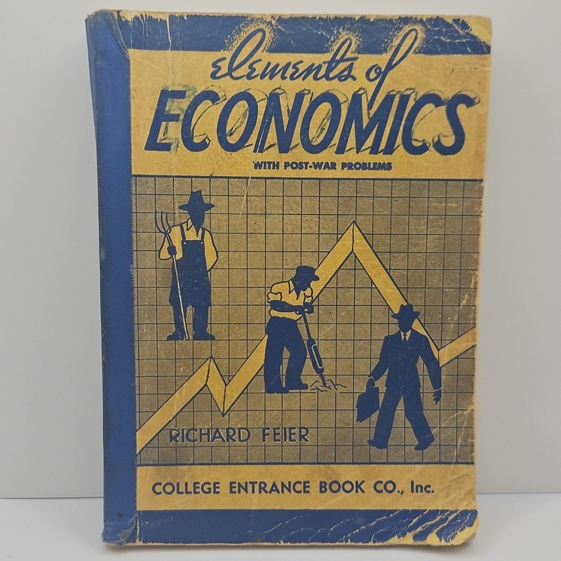Elements Of Economics College Entrance Book Paperback 1950