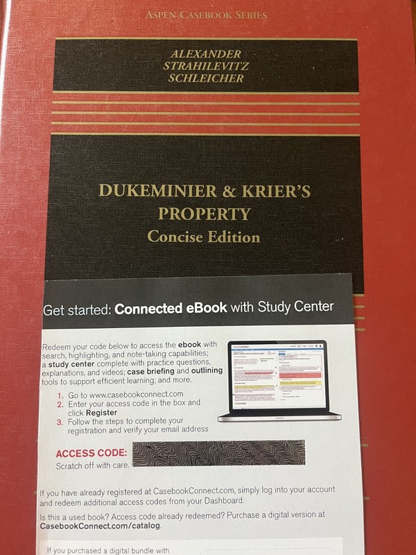 E-BOOK – Dukeminier & Krier’s Property Concise Edition – fourth edition