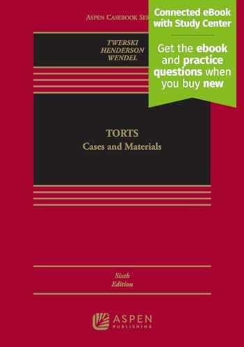 Torts: Cases and Materials – Hardcover, by Aaron D. Twerski; – Very Good s