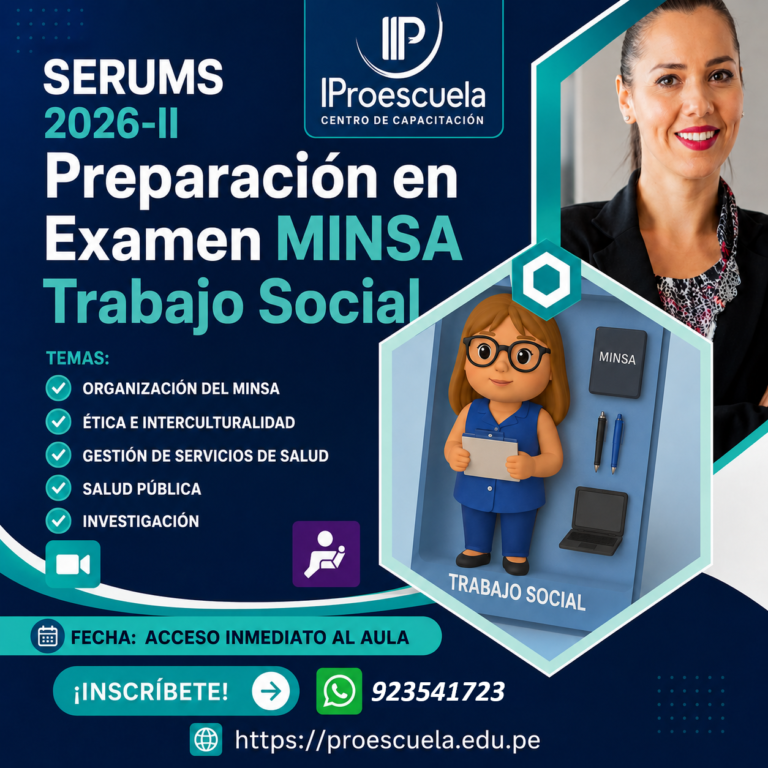 PREPARACION EXAMEN TRABAJO SOCIAL SERUMS 2026II MINSA